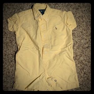 Yellow Ralph Lauren 9M onesie